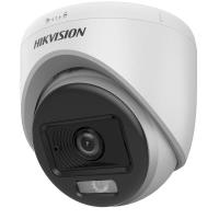 HIKVISION DS-2CE70KF0T-LPFS 5MP Dome 2.8mm ColorVu Analog Kamera Akıllı Hibrit Işıklı - 1